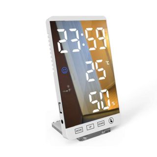 Smart Alarm Clock For Temperature Humidity LED Mirror Desk (EN8832)