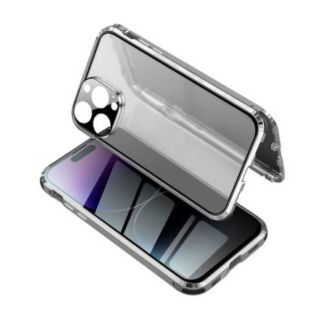 Double-sided Glass Anti-peek Case for For iPhone 14 (STYLISH CASE 14)