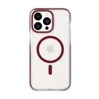 Tech21 Evo Crystal Cover With Magsafe For iPhone 14 Pro Max Burgundy (T21-9745)