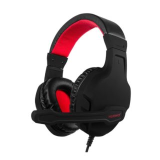 NUBWO U3 3.5mm Gaming Headset  Over Ear Flexible Microphone Volume Control with Mic - Black Red (U3 BR)