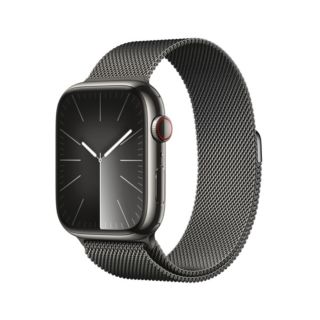 Apple Watch Series 9 45mm GPS + Cellular - Graphite Stainless Steel Case with Graphite Milanese Loop | MRMX3QA/A