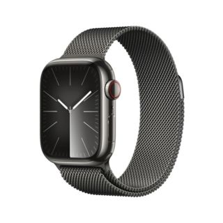 Apple Watch Series 9 41mm GPS + Cellular - Graphite Stainless Steel Case with Graphite Milanese Loop | MRJA3QA/A