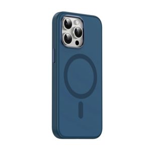 Asli Global iPhone 15 Pro Duo Colored Liquid Silicone Case Max Blue | 804901