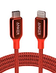 Anker PowerLine + III USB-C to Lightning (1.8m/6ft) - Red (A8843H91)