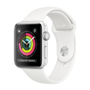 Apple Watch S3 42MM GPS - Silver Aluminum Case with White Sport Band MTF22