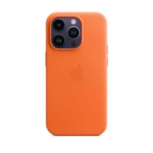 Apple iPhone 14 Pro Leather Magsafe Case - Orange (MPPL3)