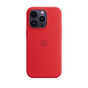 Apple iPhone 14 Pro Max Silicone Magsafe Case - Red (MPTR3)