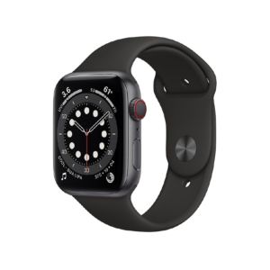 Apple Watch Series 6 GPS + Cellular 44mm Space Grey Aluminium Case with Black Sport Band (MG2E3ZP/A )