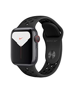 Apple Watch Series 5 - 40MM Cellular Space Gray Aluminum Case with Anthracite/Black Nike Sport Band (MX3D2)