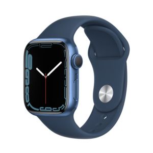 Apple Watch Series 7 41mm GPS - Blue Aluminum Case With Abyss Blue Sport Band (MKN13)