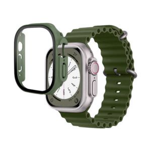 Ocean Band with Protective Case for Apple Watch 45MM - Green (WF-45 GR)